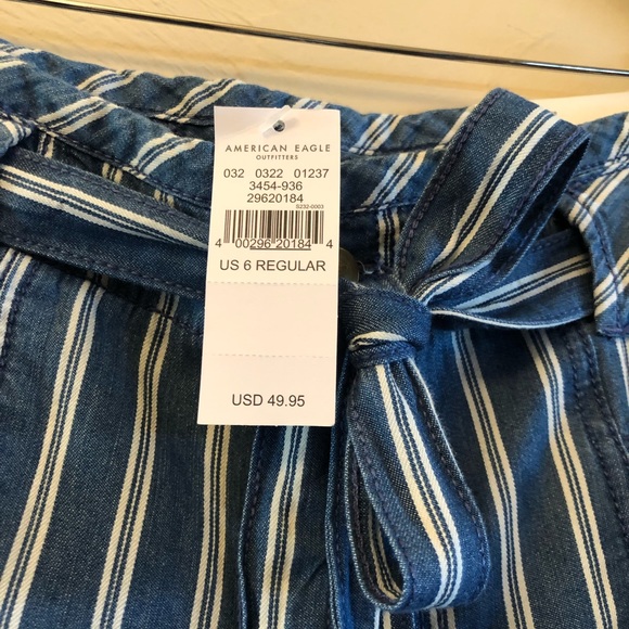 NWT AMERICAN EAGLE WIDE LEG HI-RISE PANTS SZ 6 - Picture 7 of 8